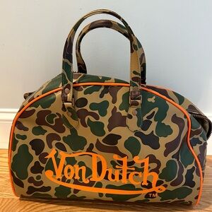 Von Dutch Camo bowling bag